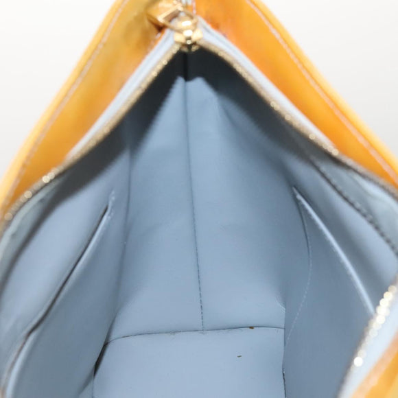 LOUIS VUITTON Monogram Vernis Houston Hand Bag Gris M91053 LV Auth BA1150