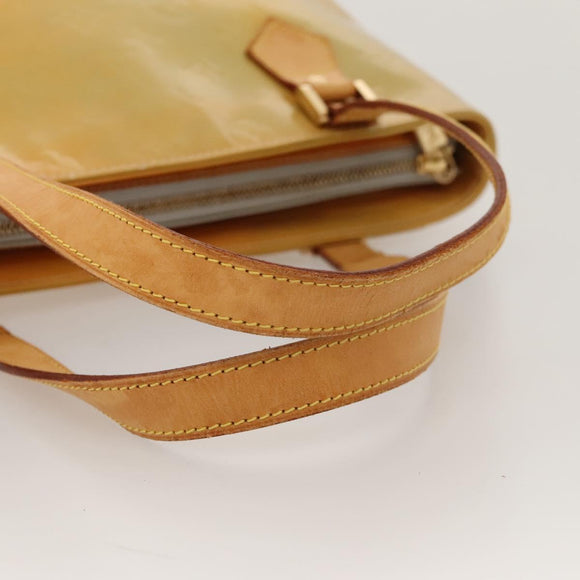 LOUIS VUITTON Monogram Vernis Houston Hand Bag Gris M91053 LV Auth BA1150