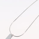 Christian Dior Necklace metal Silver Auth BA11501A-10