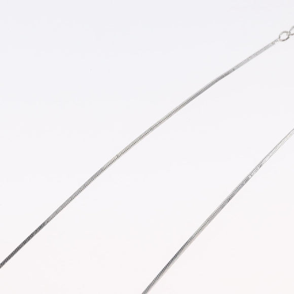 Christian Dior Necklace metal Silver Auth BA11501A