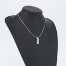 Christian Dior Necklace metal Silver Auth BA11501A-15