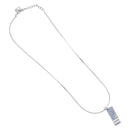 Christian Dior Necklace metal Silver Auth BA11501A-2