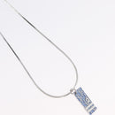 Christian Dior Necklace metal Silver Auth BA11501A-4