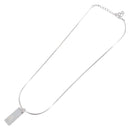 Christian Dior Necklace metal Silver Auth BA11501A-8