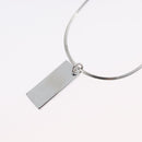 Christian Dior Necklace metal Silver Auth BA11501A-9