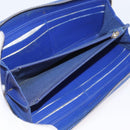 CHANEL Wallet Leather 6 Set Blue Black Red CC Auth BA11504-11