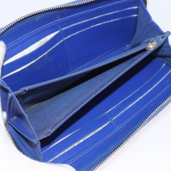 CHANEL Wallet Leather 6 Set Blue Black Red CC Auth BA11504