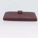 CHANEL Wallet Leather 6 Set Blue Black Red CC Auth BA11504-14