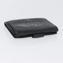CHANEL Wallet Leather 6 Set Blue Black Red CC Auth BA11504-23