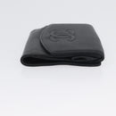 CHANEL Wallet Leather 6 Set Blue Black Red CC Auth BA11504-26