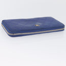 CHANEL Wallet Leather 6 Set Blue Black Red CC Auth BA11504-9