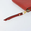 LOUIS VUITTON Monogram Empreinte Zippy Long Wallet Red M60737 LV Auth BA11507-12