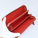 LOUIS VUITTON Monogram Empreinte Zippy Long Wallet Red M60737 LV Auth BA11507-13