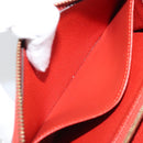 LOUIS VUITTON Monogram Empreinte Zippy Long Wallet Red M60737 LV Auth BA11507-15