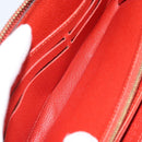 LOUIS VUITTON Monogram Empreinte Zippy Long Wallet Red M60737 LV Auth BA11507-16