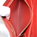 LOUIS VUITTON Monogram Empreinte Zippy Long Wallet Red M60737 LV Auth BA11507-18