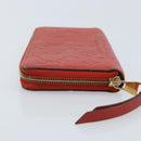 LOUIS VUITTON Monogram Empreinte Zippy Long Wallet Red M60737 LV Auth BA11507-5