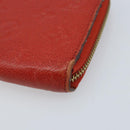 LOUIS VUITTON Monogram Empreinte Zippy Long Wallet Red M60737 LV Auth BA11507-8