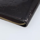 LOUIS VUITTON Monogram Vernis Zippy Long Wallet Amarante M93522 LV Auth BA11508-16