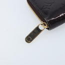 LOUIS VUITTON Monogram Vernis Zippy Long Wallet Amarante M93522 LV Auth BA11508-8