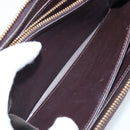 LOUIS VUITTON Monogram Vernis Zippy Long Wallet Amarante M93522 LV Auth BA11508-20