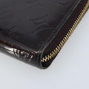 LOUIS VUITTON Monogram Vernis Zippy Long Wallet Amarante M93522 LV Auth BA11508-7