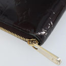 LOUIS VUITTON Monogram Vernis Zippy Long Wallet Amarante M93522 LV Auth BA11508-14