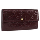 LOUIS VUITTON Vernis Portefeuille Sarah Wallet Amarante M93524 LV Auth BA11511A-1