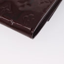 LOUIS VUITTON Vernis Portefeuille Sarah Wallet Amarante M93524 LV Auth BA11511A-16