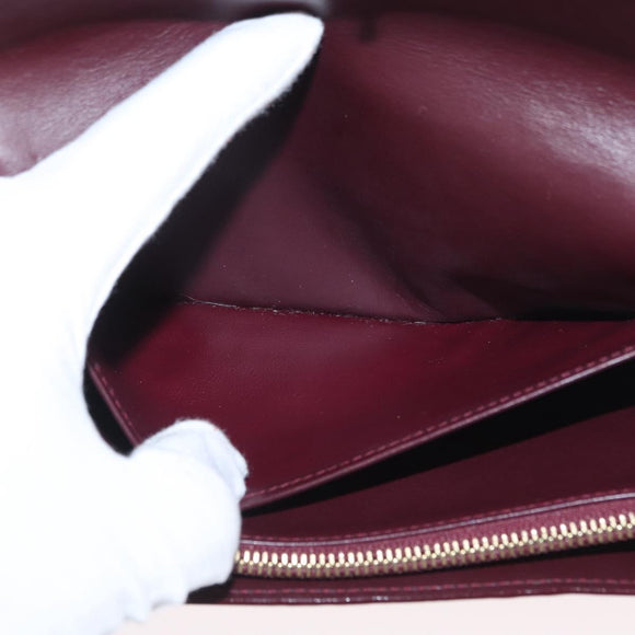 LOUIS VUITTON Vernis Portefeuille Sarah Wallet Amarante M93524 LV Auth BA11511A