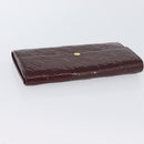 LOUIS VUITTON Vernis Portefeuille Sarah Wallet Amarante M93524 LV Auth BA11511A-6