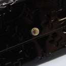 LOUIS VUITTON Vernis Portefeuille Sarah Wallet Amarante M93524 LV Auth BA11512-17