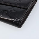 LOUIS VUITTON Vernis Portefeuille Sarah Wallet Amarante M93524 LV Auth BA11512-7