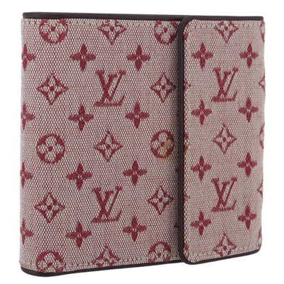 LOUIS VUITTON Mini Porte Billet Cartes Credit Monnaie Red M92241 Auth BA11513A