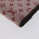 LOUIS VUITTON Mini Porte Billet Cartes Credit Monnaie Red M92241 Auth BA11513A-15