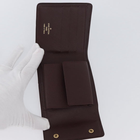 LOUIS VUITTON Mini Porte Billet Cartes Credit Monnaie Red M92241 Auth BA11513A