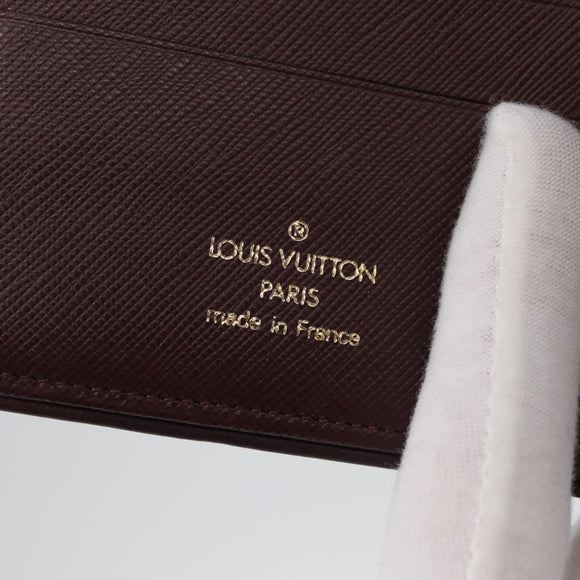 LOUIS VUITTON Mini Porte Billet Cartes Credit Monnaie Red M92241 Auth BA11513A