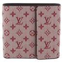 LOUIS VUITTON Mini Porte Billet Cartes Credit Monnaie Red M92241 Auth BA11513A-13