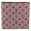 LOUIS VUITTON Mini Porte Billet Cartes Credit Monnaie Red M92241 Auth BA11513A-2
