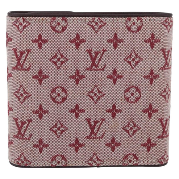 LOUIS VUITTON Mini Porte Billet Cartes Credit Monnaie Red M92241 Auth BA11513A