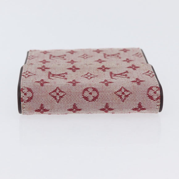 LOUIS VUITTON Mini Porte Billet Cartes Credit Monnaie Red M92241 Auth BA11513A
