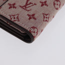 LOUIS VUITTON Mini Porte Billet Cartes Credit Monnaie Red M92241 Auth BA11513A-14