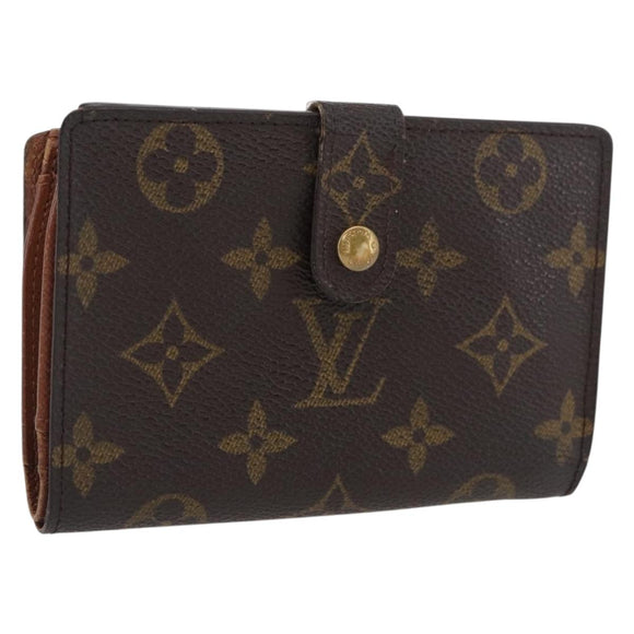 LOUIS VUITTON Monogram Porte Monnaie Billets Viennois Wallet M61663 Auth BA11514