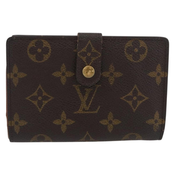 LOUIS VUITTON Monogram Porte Monnaie Billets Viennois Portemonnee M61663 Auth BA11514