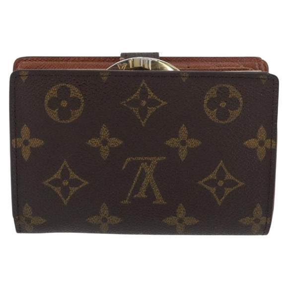 LOUIS VUITTON Monogram Porte Monnaie Billets Viennois Wallet M61663 Auth BA11514