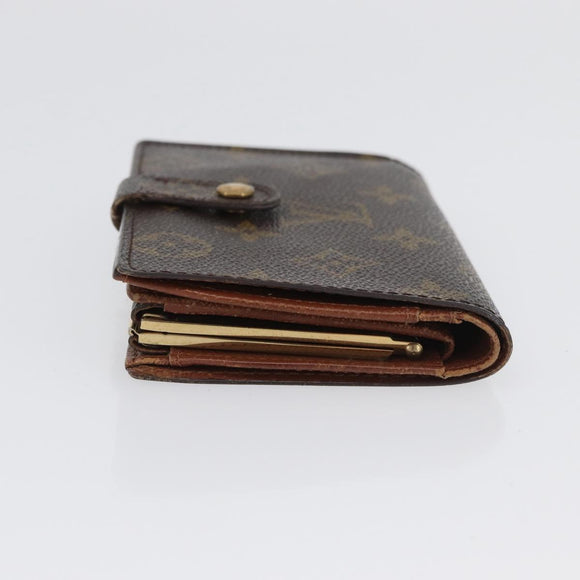 LOUIS VUITTON Monogram Porte Monnaie Billets Viennois Portemonnee M61663 Auth BA11514