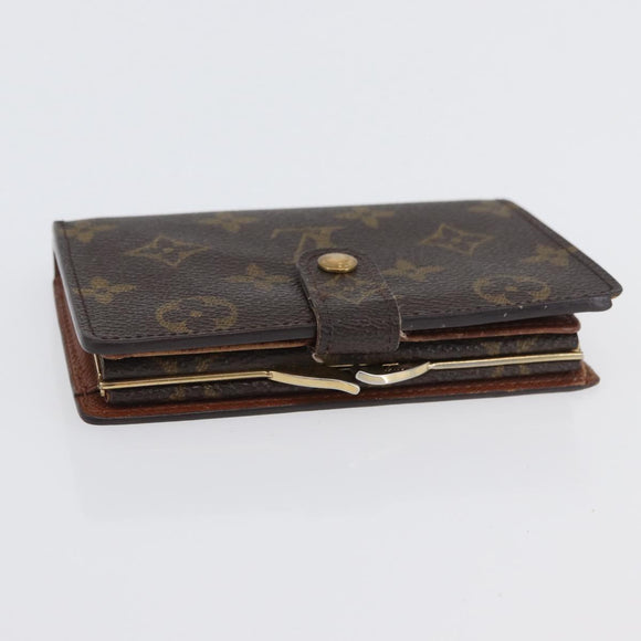 LOUIS VUITTON Monogram Porte Monnaie Billets Viennois Portemonnee M61663 Auth BA11514