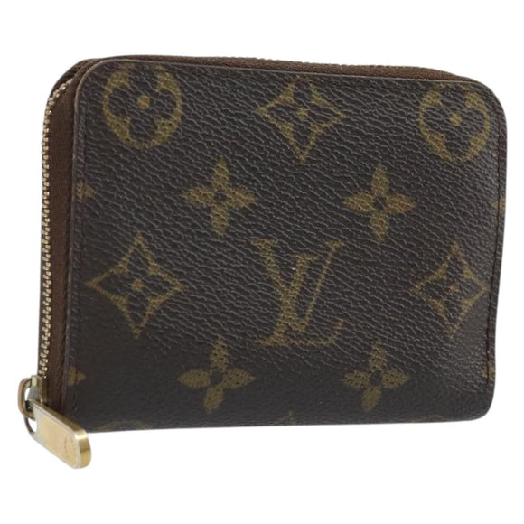 LOUIS VUITTON Monogram Zippy Coin Purse Coin Purse M60067 LV Auth BA11516