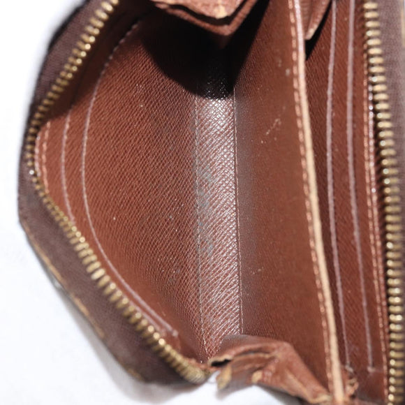 LOUIS VUITTON Monogram Zippy Coin Purse Coin Purse M60067 LV Auth BA11516