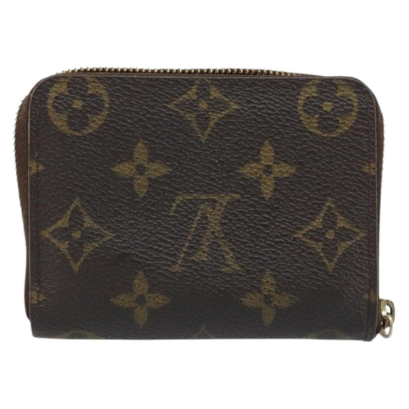 LOUIS VUITTON Monogram Zippy Coin Purse Coin Purse M60067 LV Auth BA11516